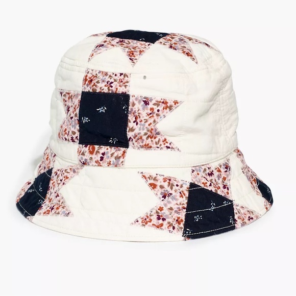 Madewell Quilted Patchwork Bucket Hat - Picture 1 of 5